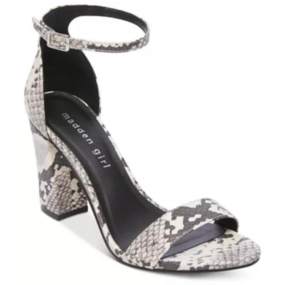 Madden girl snake print heel
